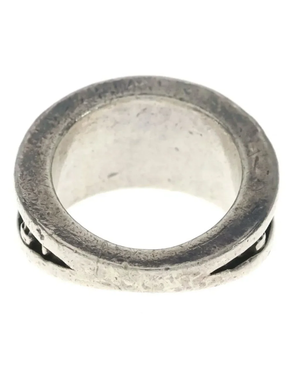 Chrome Hearts Narrow BS Fluer Band BS Flare Ring Silver